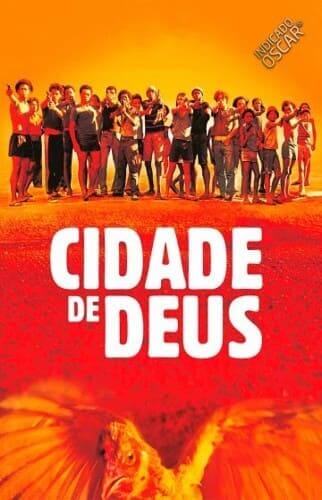 poster do filme Cidade de Deus com o esquadão do traficante  Zé pequeno, personagem do filme